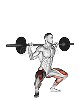 Barbell Jump Squat demonstration