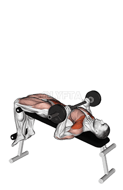 Barbell Press Sit-Up demonstration