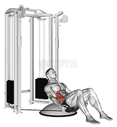 Cable Side Bend Crunch demonstration