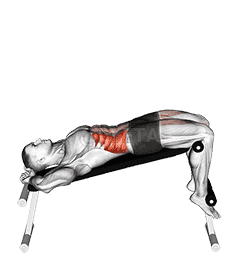 Incline Twisting Sit-up demonstration