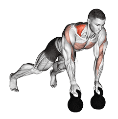 Kettlebell Alternating Renegade Row demonstration