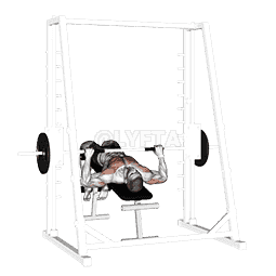 Smith Decline Bench Press demonstration