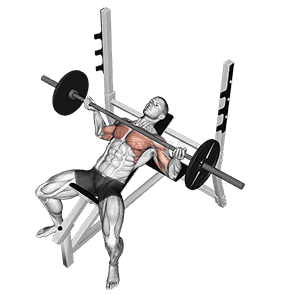 Incline Wide Reverse-grip Bench Press demonstration