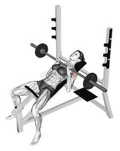 Barbell Incline Close Grip Bench Press demonstration