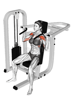 Lever Seated Shoulder Press demonstration