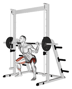 Smith Sumo Squat demonstration