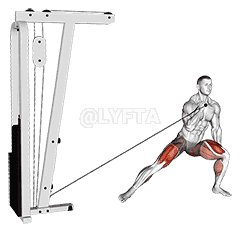Cable Lateral Lunge demonstration