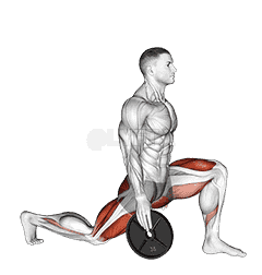 Weighted Stretch Lunge demonstration