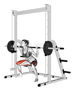 Smith Sumo Squat demonstration