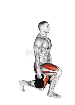 Kettlebell Split Squat demonstration