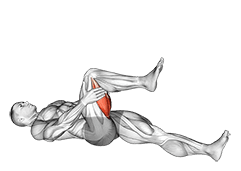 Hamstring Stretch exercise demonstration for Hamstrings, and Thighs, Body weight
