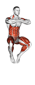 Knee Tuck Jump exercise demonstration for Plyometrics, Body weight