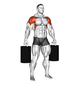 StrongMan Crucifix Hold exercise demonstration for Shoulders, Weighted
