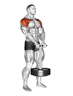 StrongMan Front Hold exercise demonstration for Shoulders, Weighted