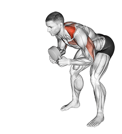 Kettlebell Angled Press exercise demonstration for Back, Kettlebell