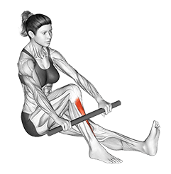 Self Anterior Calf Foam Rolling exercise demonstration for Calves, Roll