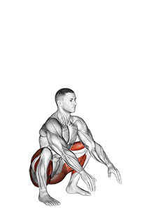 Full Squat Mobility exercise demonstration for Quadriceps, and Thighs, Body weight