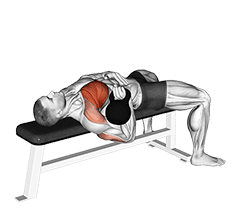 Kettlebell One Arm Bench Press exercise demonstration for Chest, Kettlebell