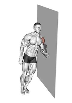 Lateral Raise with Towel exercise demonstration for Shoulders, Body weight