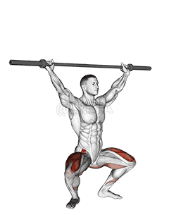 Barbell Overhead Squat demonstration