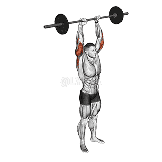 Standing Overhead Triceps Extension demonstration