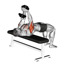 Dumbbell Close-grip Press demonstration