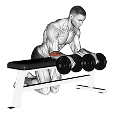 Over Bench Wrist Curl demonstration