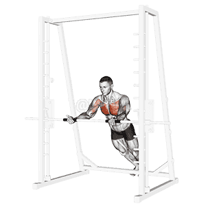Incline Reverse Grip Push-Up demonstration