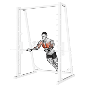 Incline Reverse Grip Push-Up demonstration