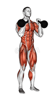 Kettlebell Double Jerk demonstration
