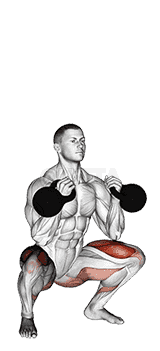 Kettlebell Front Squat demonstration