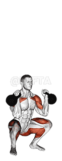 Kettlebell Thruster demonstration