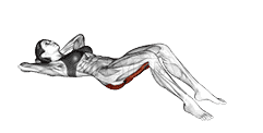 Knee to chest Stretch demonstration