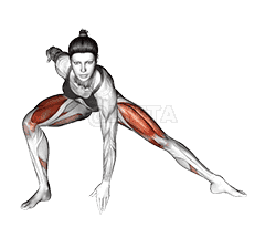 Plyo Side Lunge Stretch demonstration