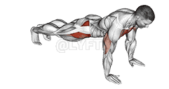 Push-Up Inside Leg Kick demonstration