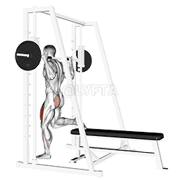 Smith Single Leg Split Squat demonstration