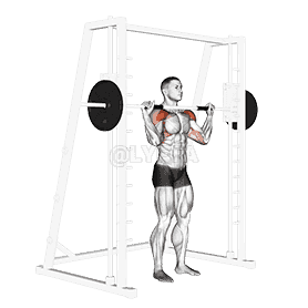Smith Standing Military Press demonstration