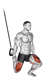 Suspended Split Squat demonstration