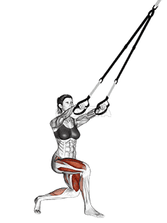 Suspension Side Cross Lunge demonstration