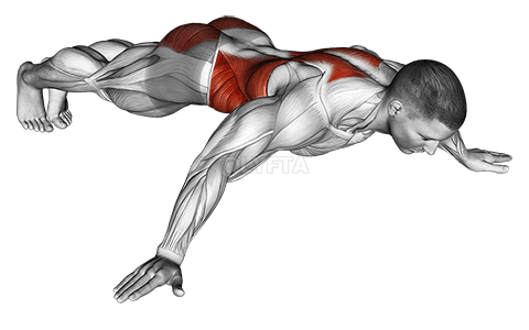 Iron Cross Plank demonstration