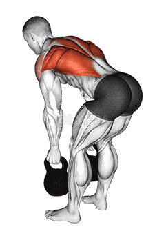 Kettlebell Two Arm Row demonstration