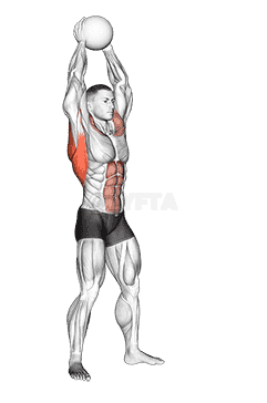 Medicine Ball Overhead Slam demonstration