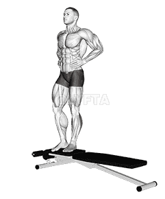 Box Jump Down with One Leg Stabilization demonstration