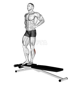 Box Jump Down with One Leg Stabilization demonstration