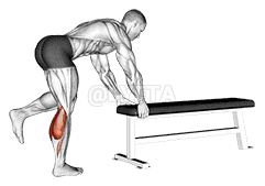 One Leg Donkey Calf Raise demonstration