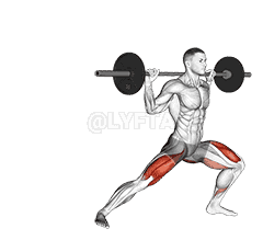 Barbell Lateral Lunge demonstration