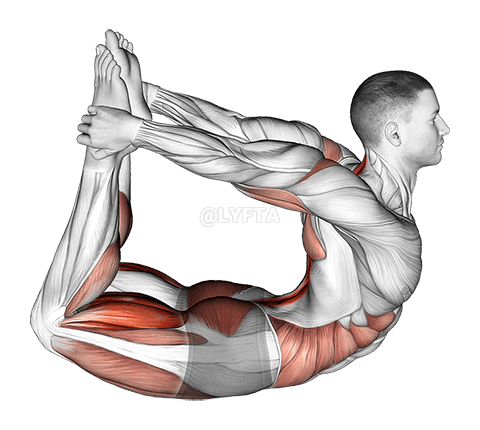 Bow Yoga Pose demonstration