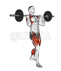 Barbell Split Clean demonstration