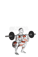 Barbell Squat to Shoulder Press demonstration