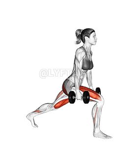 Transverse Plane Dumbbell Lunge demonstration